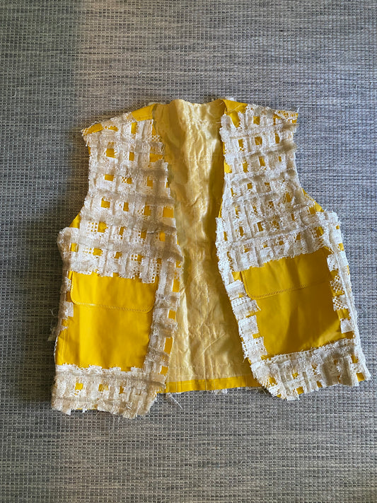 Netted Plaid Sea Vest